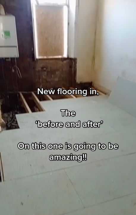 She said the house was given new flooring