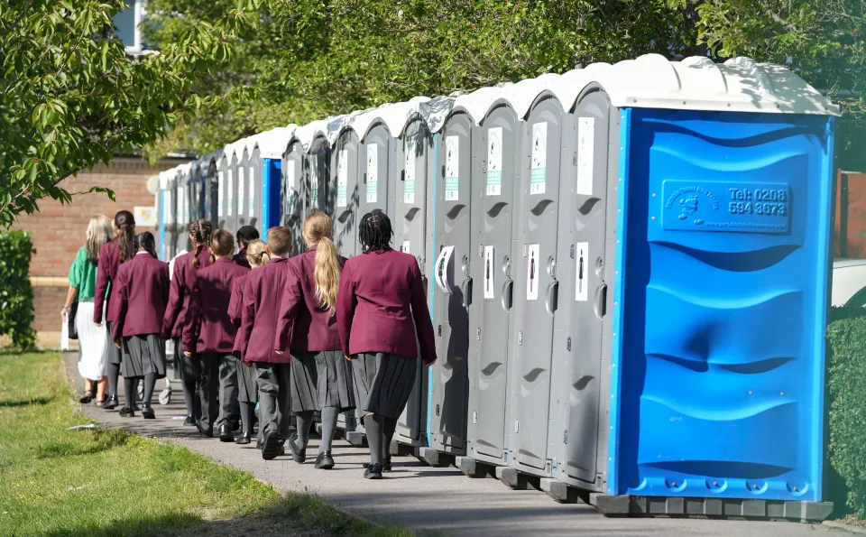 Frantic teachers at schools hit by the concrete chaos are begging parents to get in touch if they have a contact in any portable toilet or temporary classroom firms so they can fully open