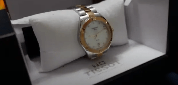 Noel treated his wife to a £570 watch for their 28th anniversary