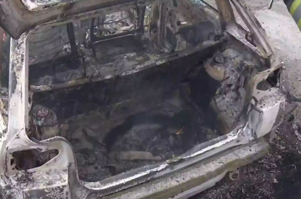 Rodríguez's body was found burned to a crisp in the back of this car boot