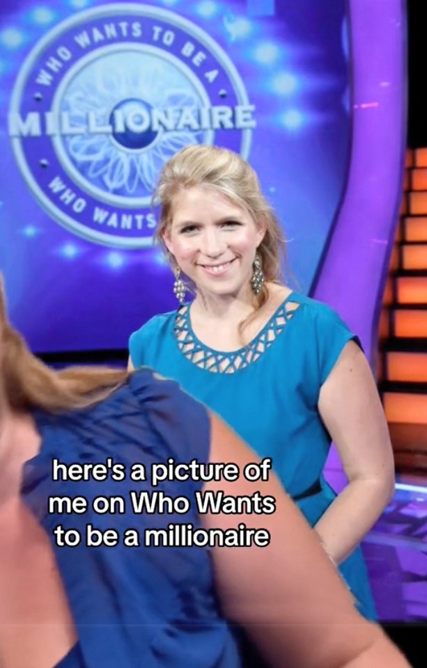 She displayed pictures of her partcipating in Who Wants to be a Millionaire