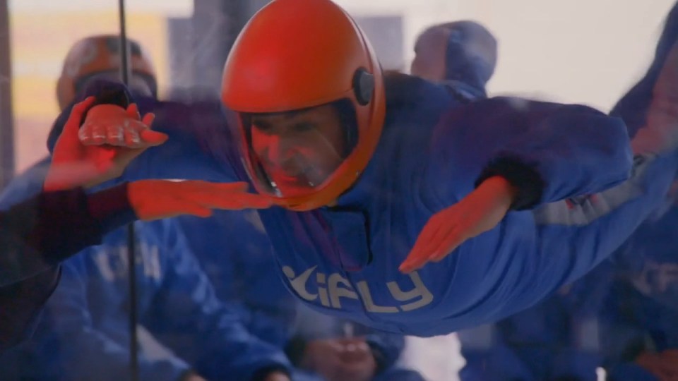 She was then able to enjoy her skydiving experience in Australia