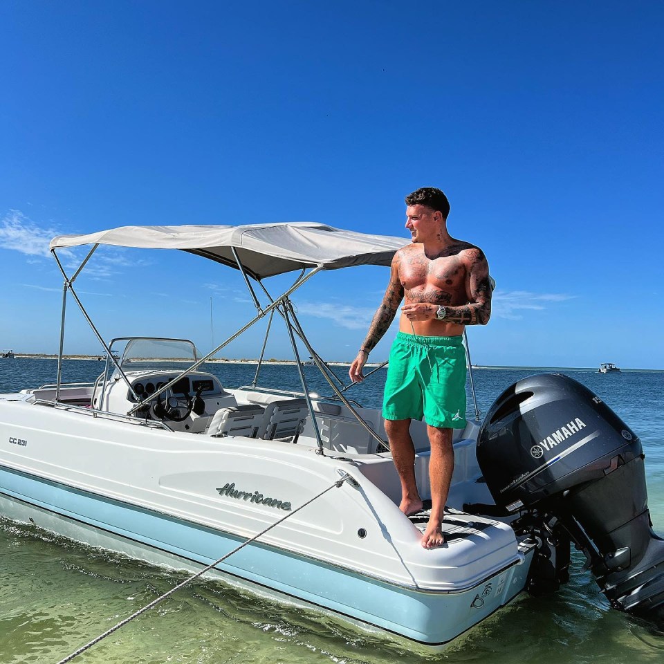 Essex boy JJ celebrated his birthday on a boat in Miami