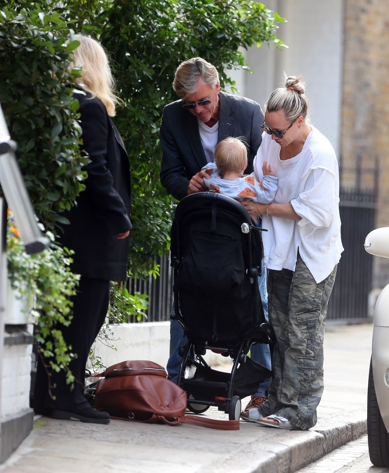 Richard Madeley was spotted leaving a restaurant after spending the afternoon having lunch with his wife Judy and their daughter Chloe and granddaughter Bodhi in London