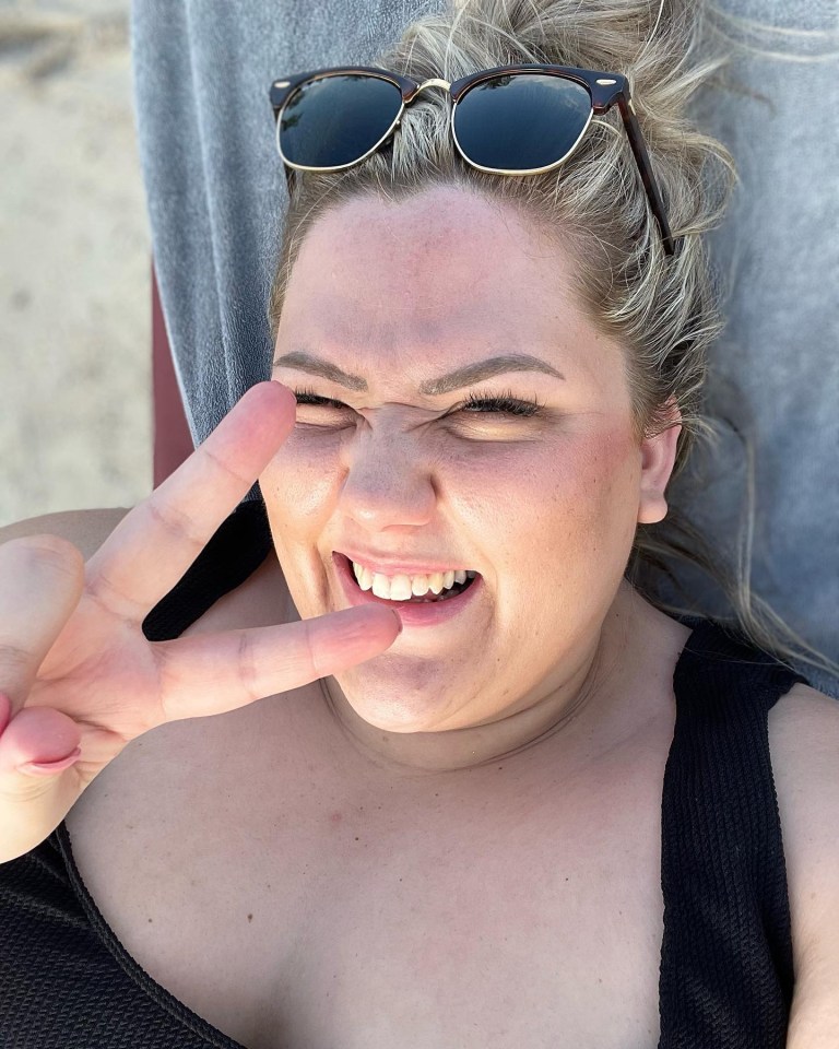 Laura now has a podcast and posts about body positivity on social media