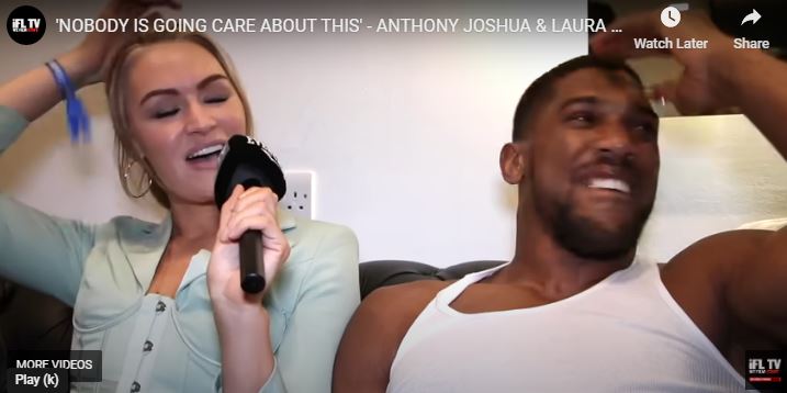 Boxer Anthony Joshua told Laura she was his dream date