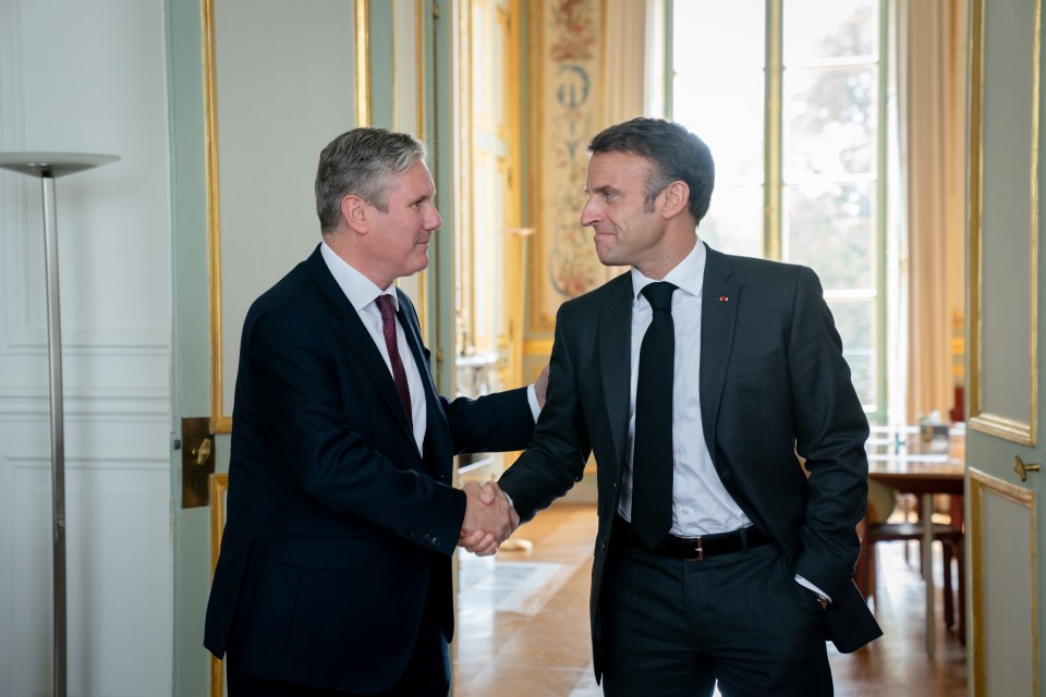 Labour Leader Sir Keir Starmer and French President Emmanuel Macron met at the Élysée today