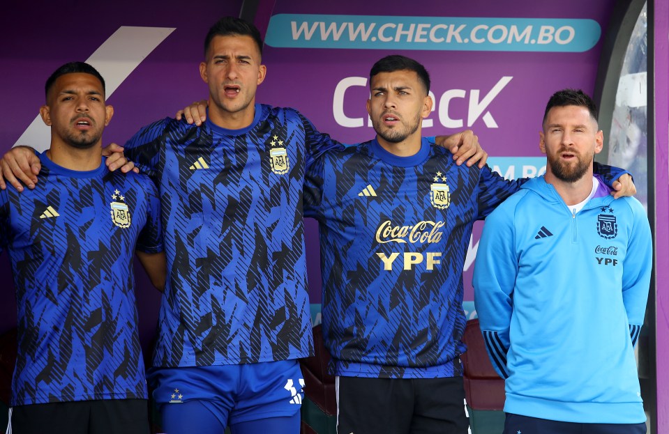 Messi was an assistant coach for Argentina against Bolivia