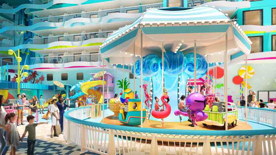 The ship will have ample space for families with kids to play