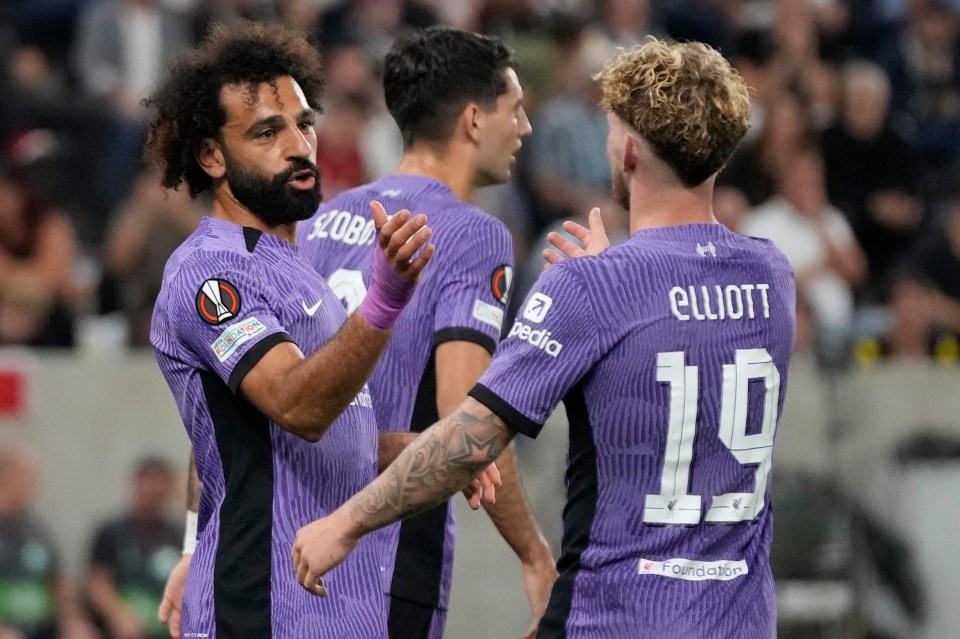 Fans were left baffled by Liverpool's purple kit against LASK