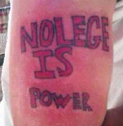 This tattoo couldn't be less knowledgeable