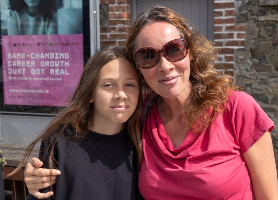 Anja Schubert, with daughter Anna, who has lived in Greystones for 25 years, says: 'I signed up. It gives me another three years for my daughter not to have a smartphone'