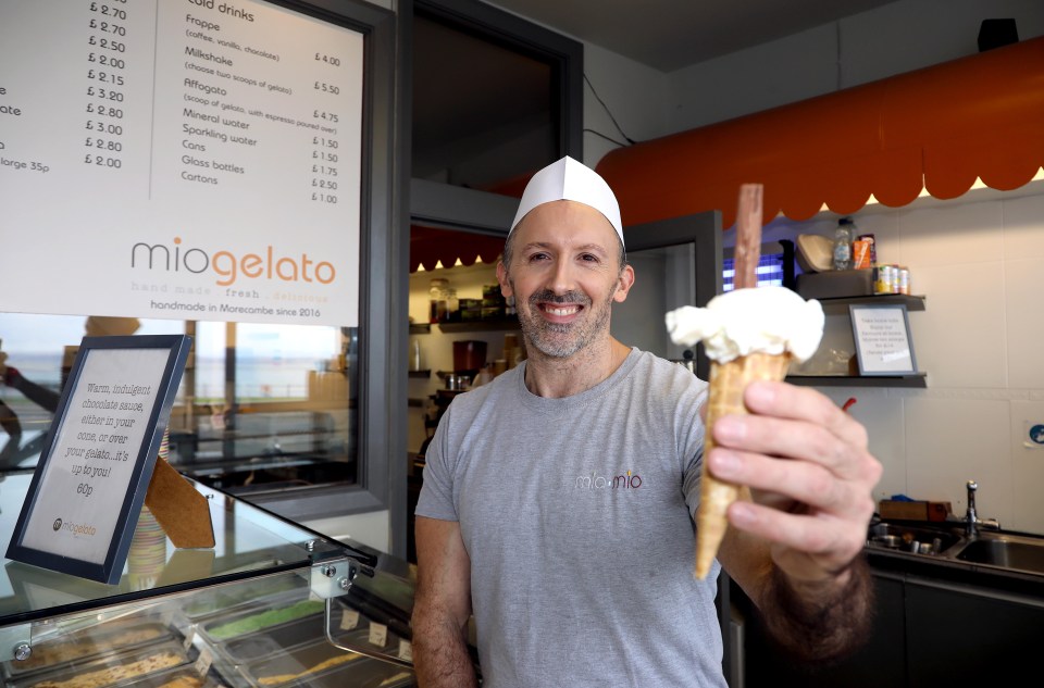 David Waddington, 44, owner of miogelato, said he thinks the Netflix show was “fantastic” for Morecambe