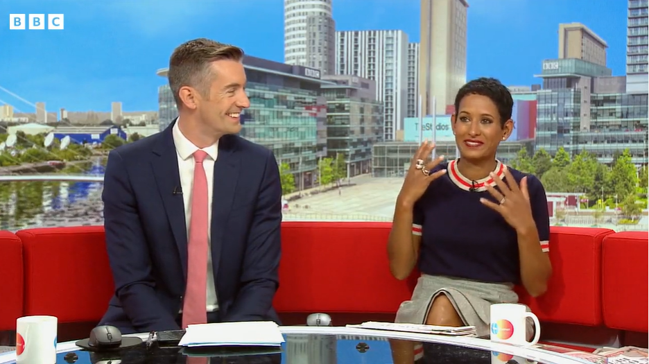 Viewers were left surprised as Naga Munchetty showed a different side to herself today