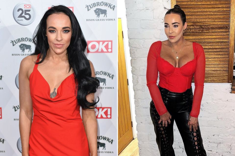 Stephanie Davis was desperate for a boob job before she had one last year (pictured left before and right now)