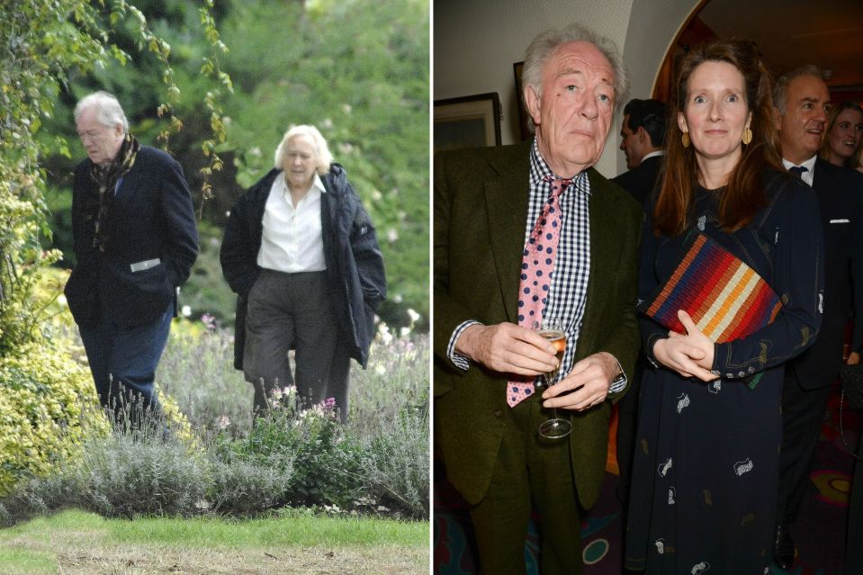 Michael Gambon was married to Lady Anne, left, for 50 years, but also had a relationship with Phillipa Hart