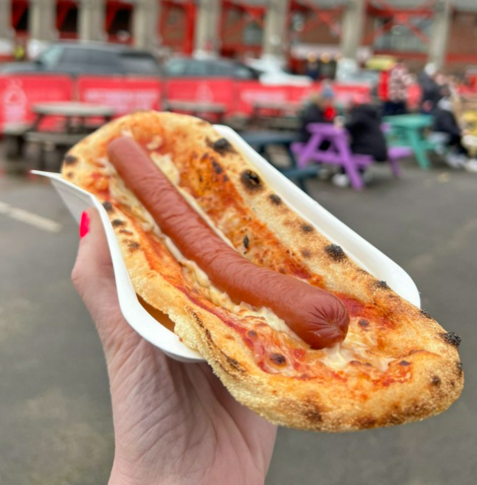 Fans have been left spit on the 'pizzadog' at Nottingham Forest