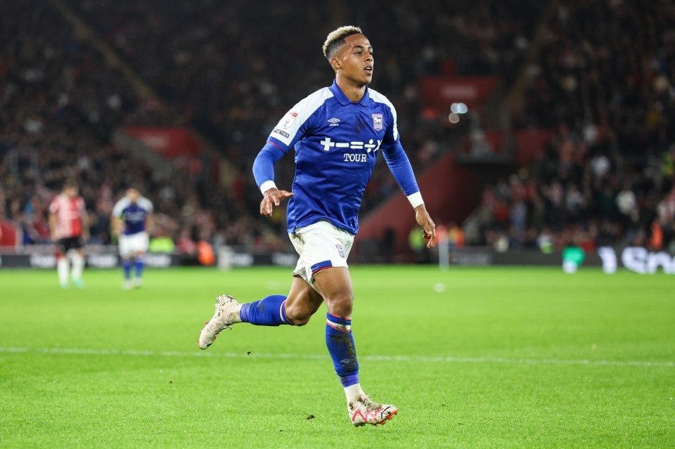 Omari Hutchinson scored a stunning goal on his full debut for Ipswich Town