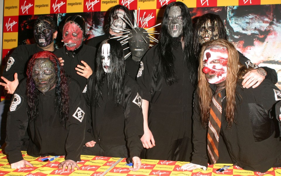 Slipknot are pictured in 2023