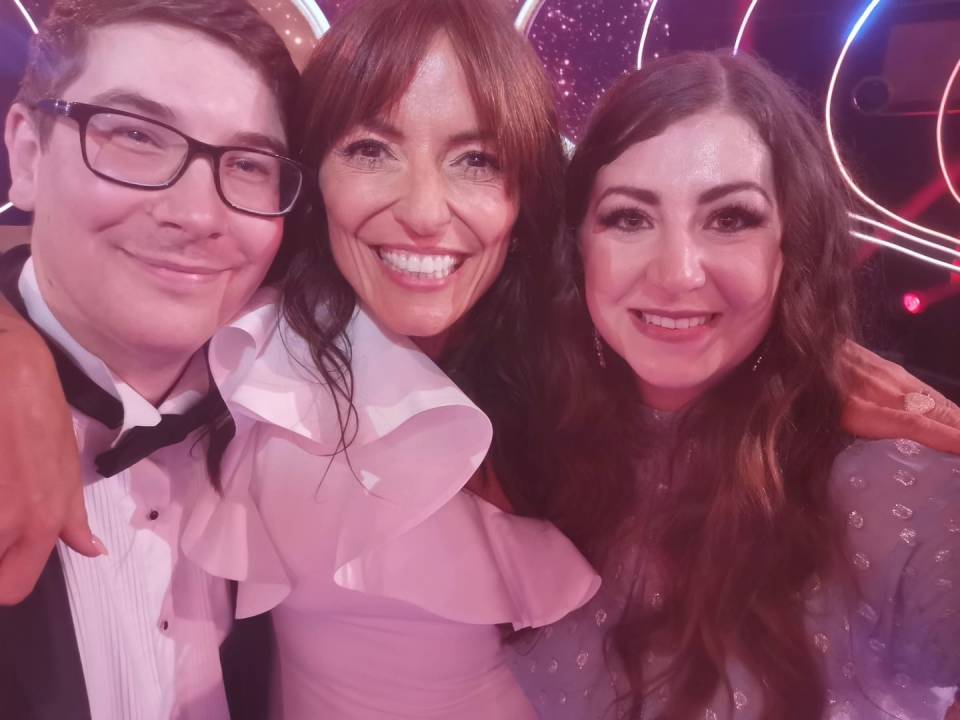 Davina with Phillip Capewell and wife Steph, founders of Best Health Charity nominee Love, Amelia – named for their late daughter, who died just minutes after she was born