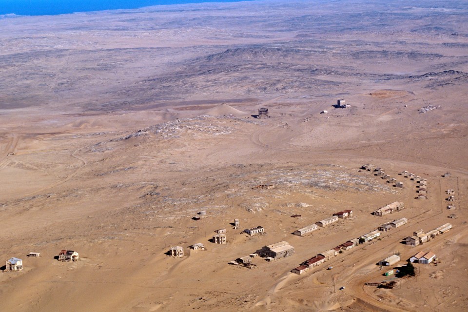 The birds eye view of the abandoned village