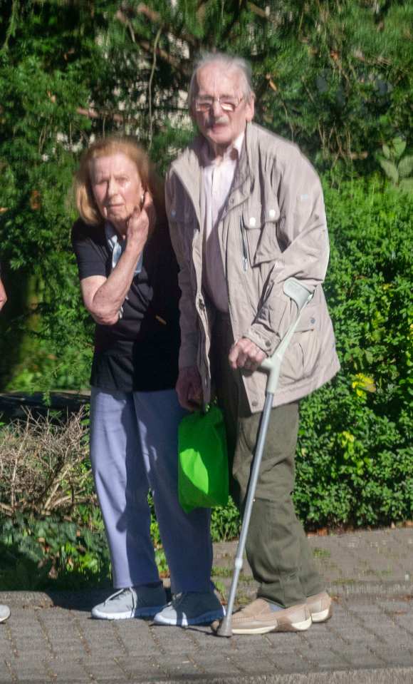 Formanek, 98, pictured with wife, was a guard at a concentration camp during the Holocaust