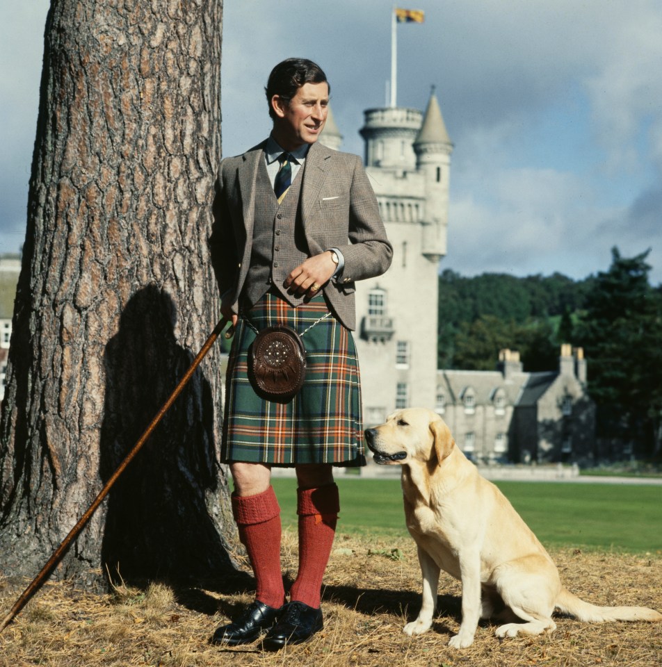 King Charles, seen here in November 1978, will now no longer be able to go hunting, shooting and fishing on the Abergeldie estate