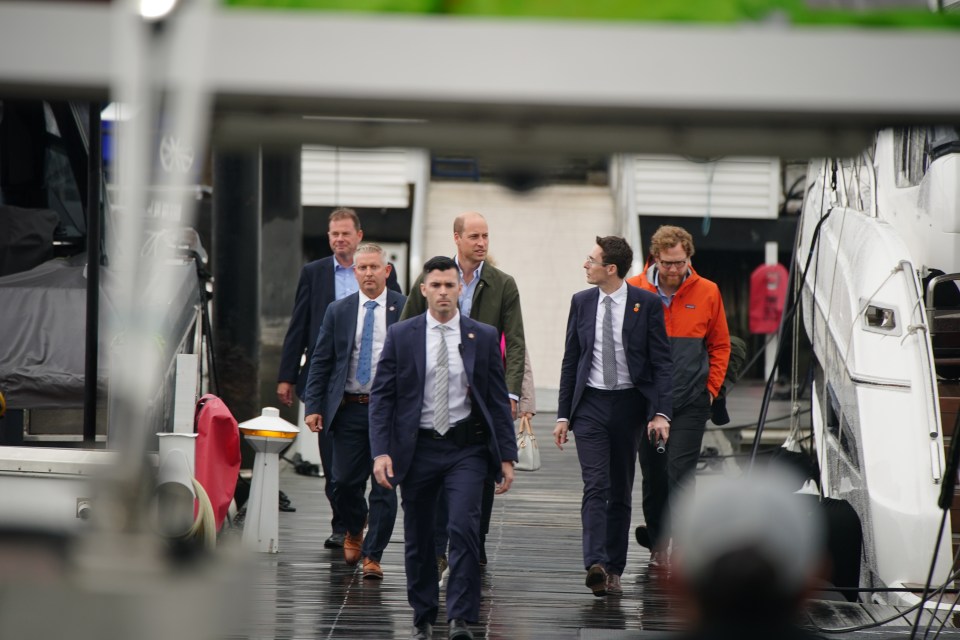 The Prince of Wales at the Billion Oyster Project at the Liberty Landing Marina during a two-day visit to New York