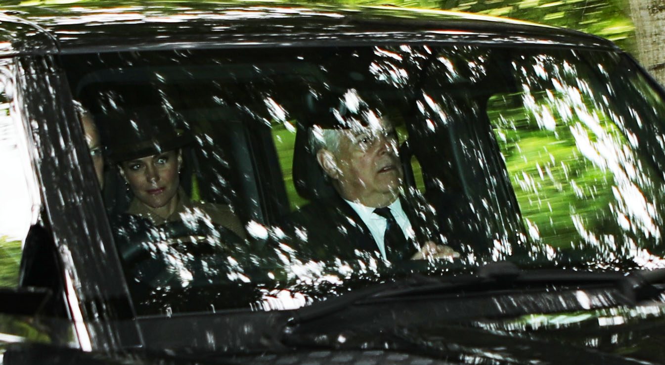 Prince William drove Prince Andrew and Kate Middleton to Crathie church last Sunday