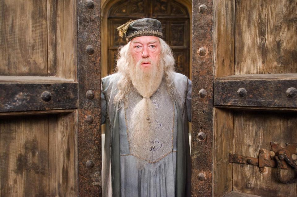 He played Albus Dumbledore in six of the eight Harry Potter films