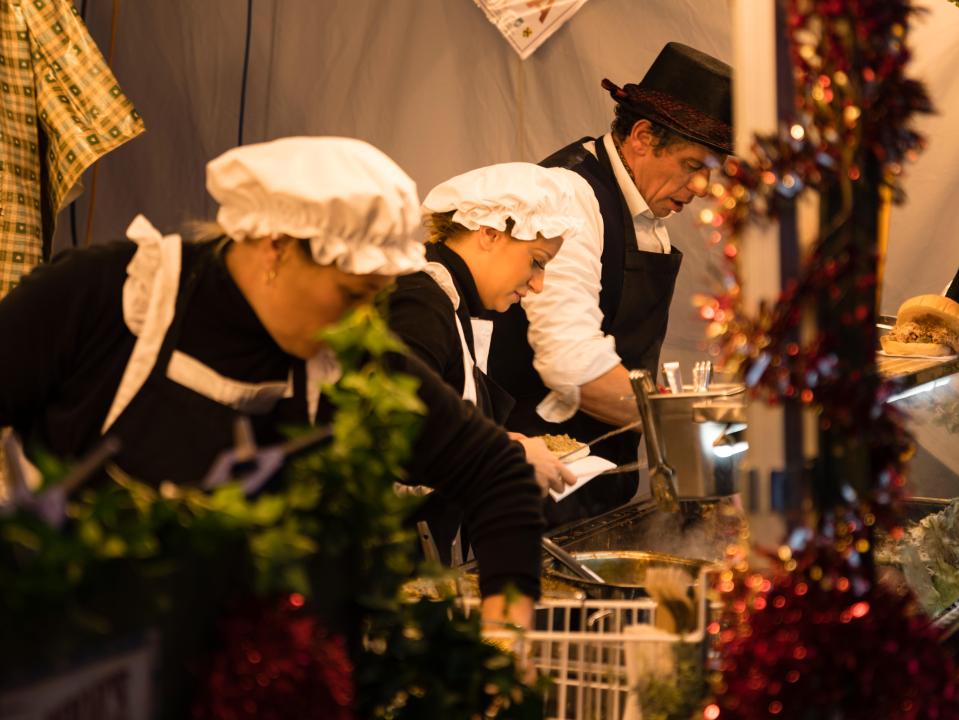 Over a four-day period, hundreds of market traders dress up as Victorians