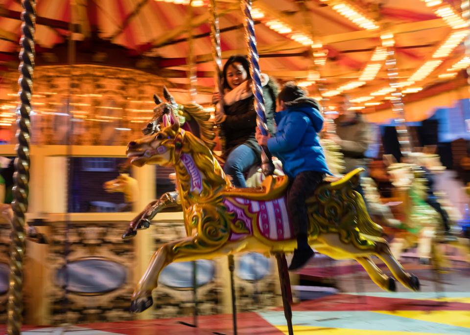 The market is also home to a traditional Victorian carousel