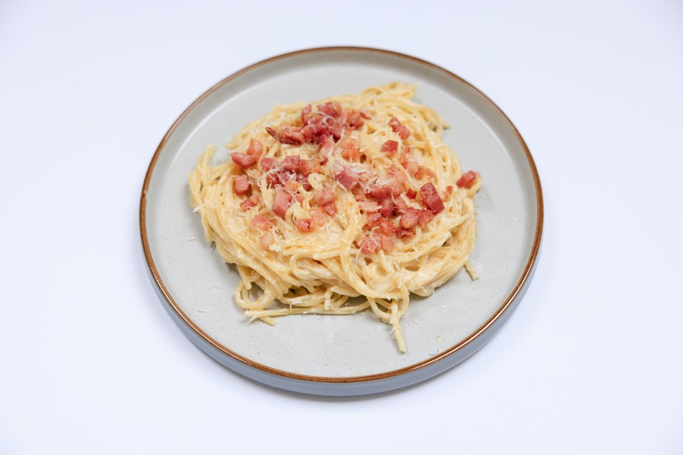 Bella Italia's spaghetti carbonara was incredibly easy to whip up