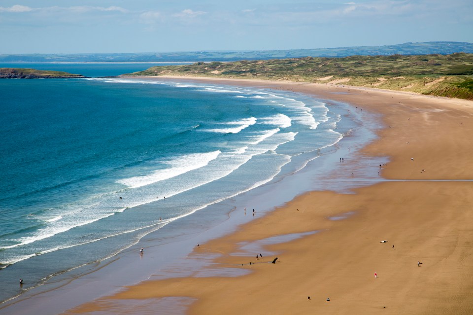 The nearby Rhossili Bay Beach was once named the best beach in the country