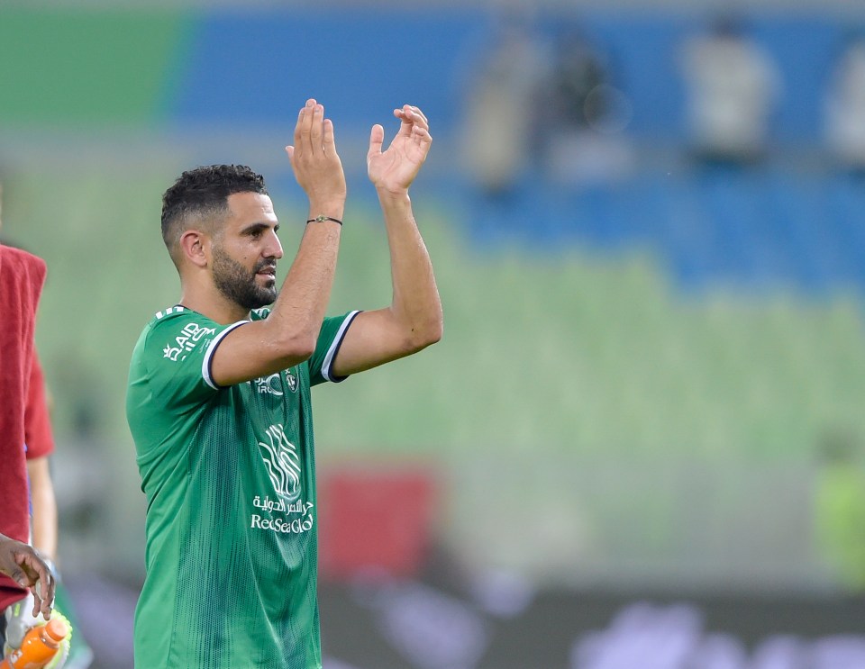 Mahrez left Manchester City in the summer for Saudi outfit Al-Ahli