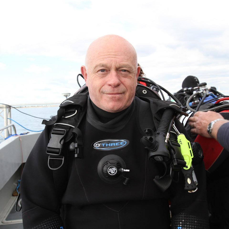 Ross was filmed for Sky History series Deep Sea Treasure Hunter