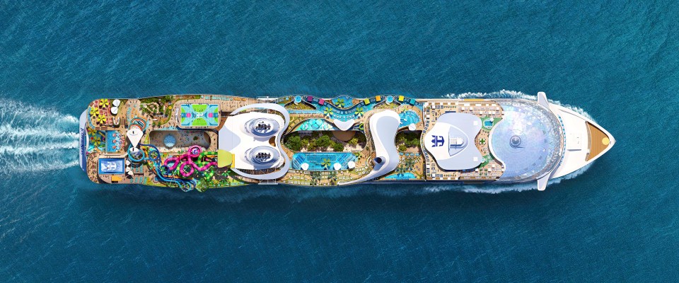 Some of Icon's incredible features include the largest swim-up bar at sea and an infinity pool