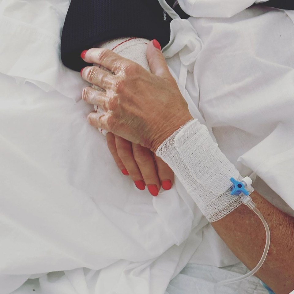 Rylan shared a picture of his mum in her hospital bed