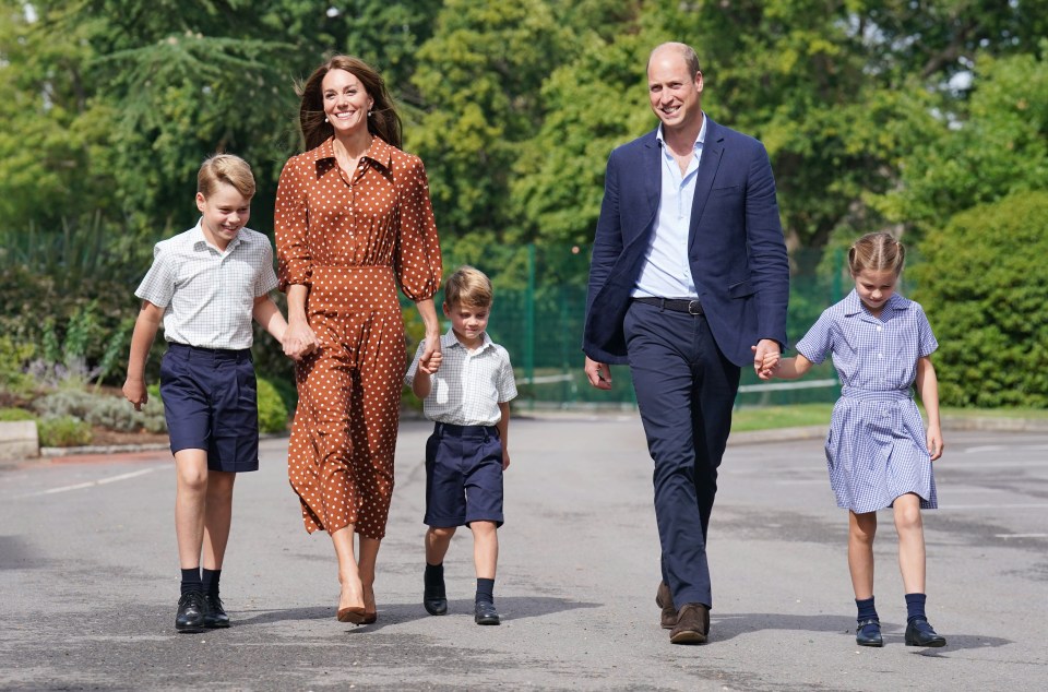 George, 10, Princess Charlotte and Prince Louis all currently attend Lambrook