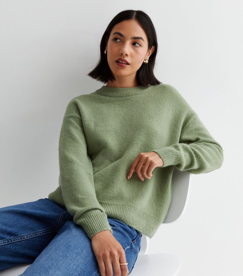 Shoppers have dubbed New Look's Knit Crew Neck Jumper as a dupe for The White Company's cashmere jumpers