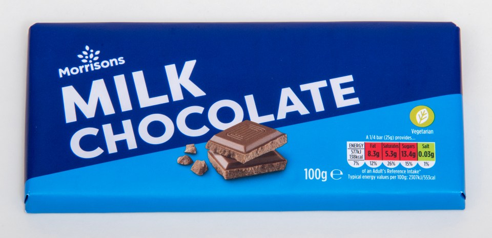 Morrisons milk chocolate is good for the price