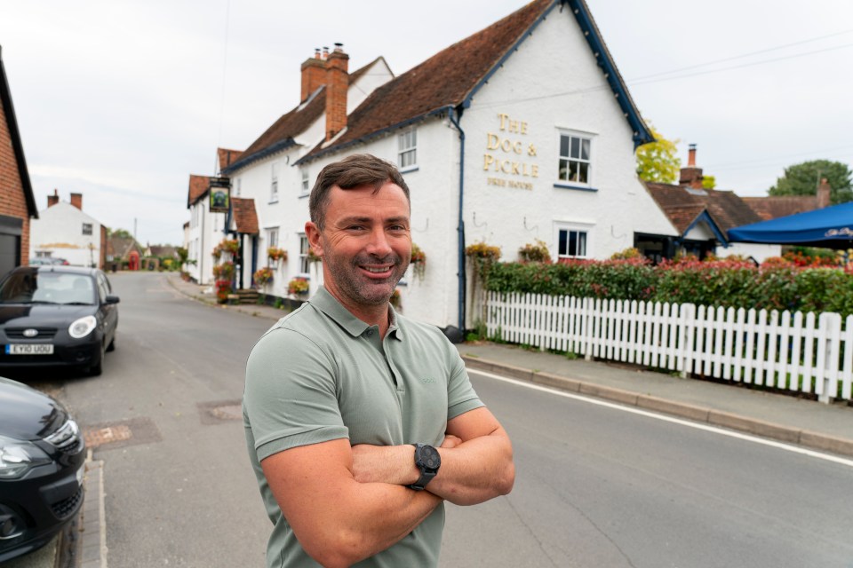 Pub owner Dave Smith outside the front of the pub