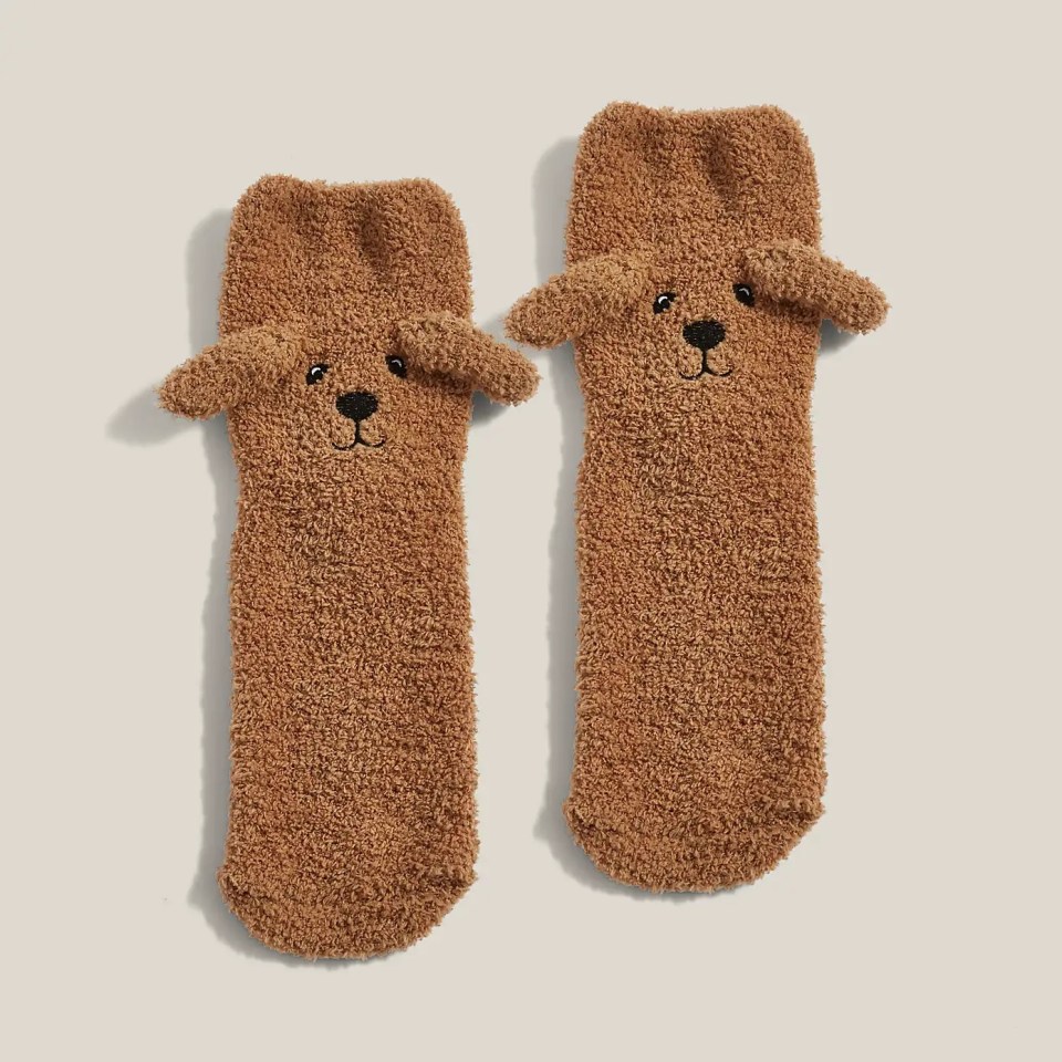 These cheerful cosy cockapoo socks from Dunelm will keep toes toasty