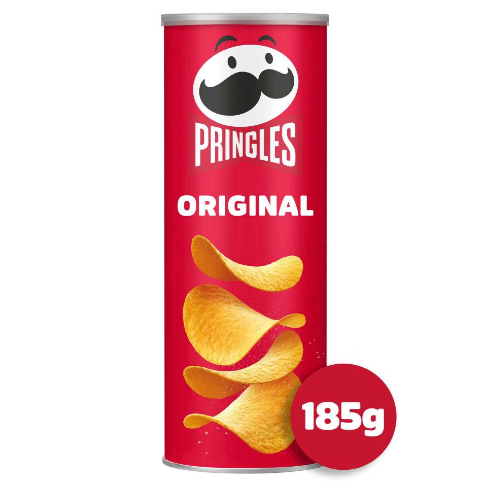 Pringles cost £2.25 for 185g tub at Sainsbury's