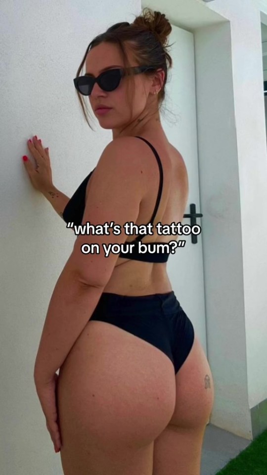 She recalled the tattoo she got while in Magaluf