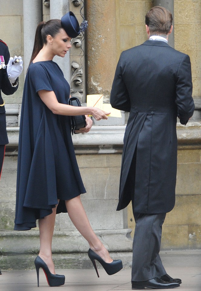 Pregnant Victoria Beckham wore a pair at Prince William and Kate Middleton's wedding