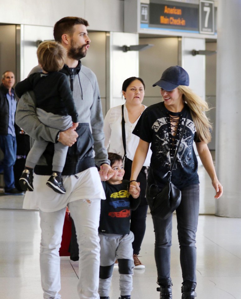 Melgar, who was a nanny to Shakira and Pique's children Milan and Sasha, seen with the family in Miami in 2016