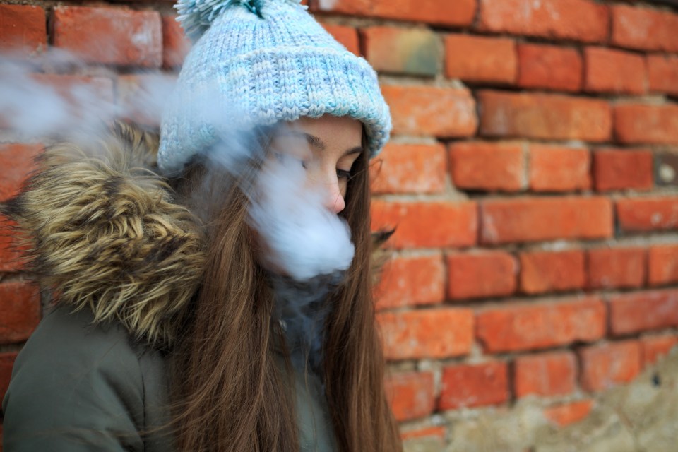 Around 16 per cent of under-25s are now regular e-cigarette users, figures show (stock image)