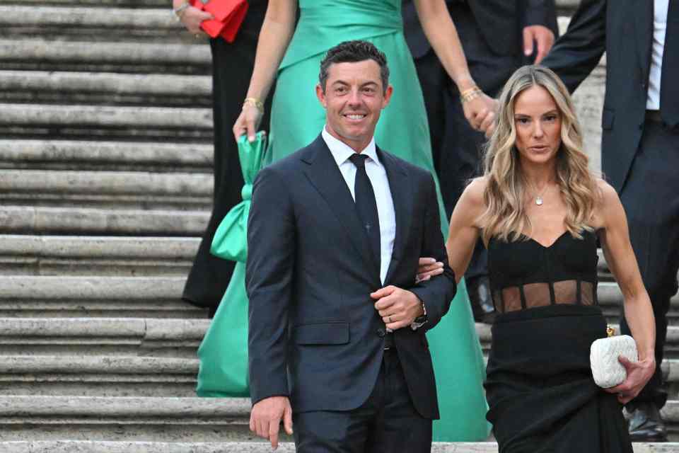 Northern Ireland ace Rory McIlroy and wife Erica Stroll look relaxed