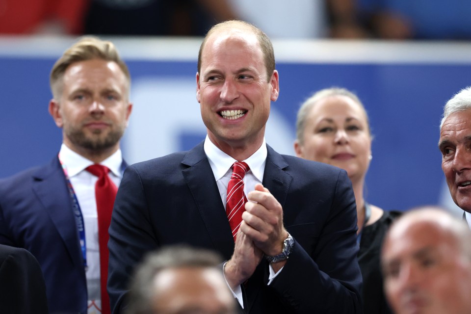 Prince William was in attendance as he cheered on Wales